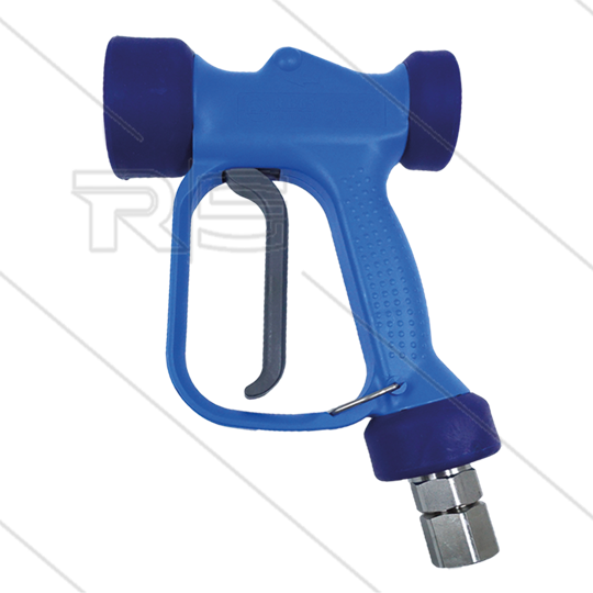 RB65 - blau - Edelstahl 316 - mit Drehgelenk - 24 Bar - 60 l/min - max 90°C - 1/2&quot; IG