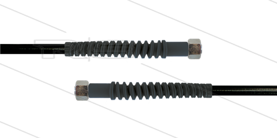 Carwash Titan-Slide Schlauch schwarz DN06 - 4,5m - 2x M18x1,5 (12L) DKOL - 2x SKS - 300 Bar