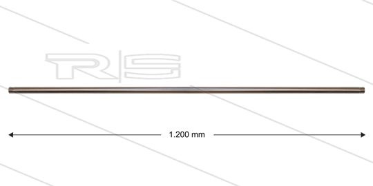 RP201 Strahlrohr - L=1200mm - gerade - Edelstahl - 400 Bar - max 150°C - 2 x 1/4&quot; AG