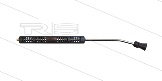 S3 Düsenrohr - L=760mm - gebogen - Stahl - mit Isohalbschalen L=360mm - max 160°C - 1/4&quot; AG