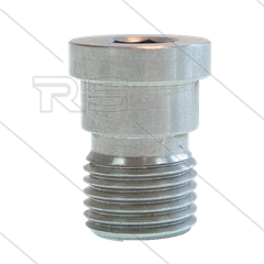 Nippel - VA - 1/4" AG  für Adapter 119070 