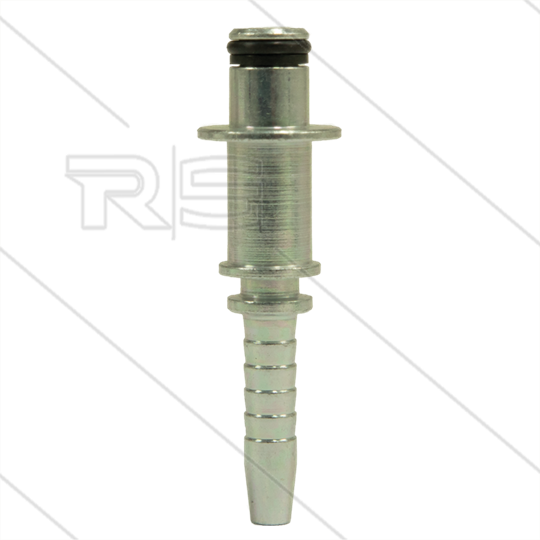 Stecknippel - Stahl - DN06 (1/4&quot;) - Ø10mm Pistolanschluss mit 1Ø8,0mm scheibe