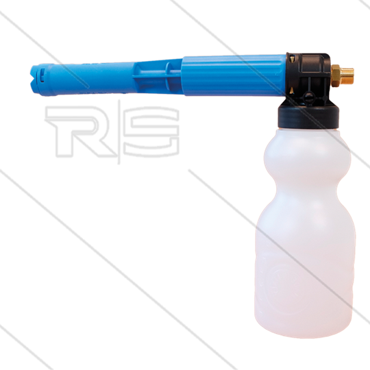 LS10 - Schaumlanze - blau mit Flasche 1 Ltr - Düse 1,5mm - 60 bis 200 Bar - 9 bis 15 l/min - 3/8&quot;AG