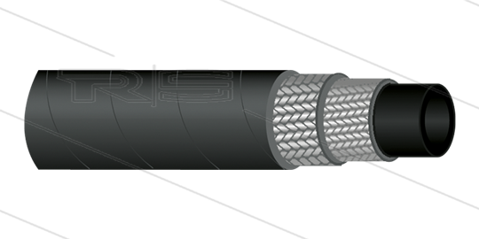 HD-Schlauch 2SC-08 (5/16&quot;) - schwarz - 400 Bar - Ø15,0mm - 150°C