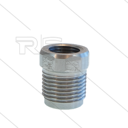 EG-Düsenmuffe - VA - 1/4" IG x M18x1,5 AG - inkl. O-Ring - für Schaumdüse FHS35 