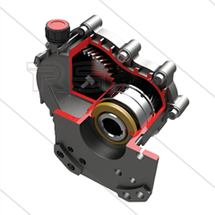 RGB18 - Getriebe - 2.19:1 - bis 13 kW - Welle motor 1" 